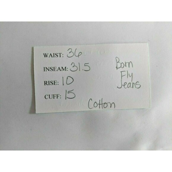 Born Fly Denim Jeans Men's Size 36 Straight Dark Anytown USA - Picture 6 of 6